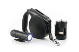 Dog Collar with LED Light and Cleanup Bag